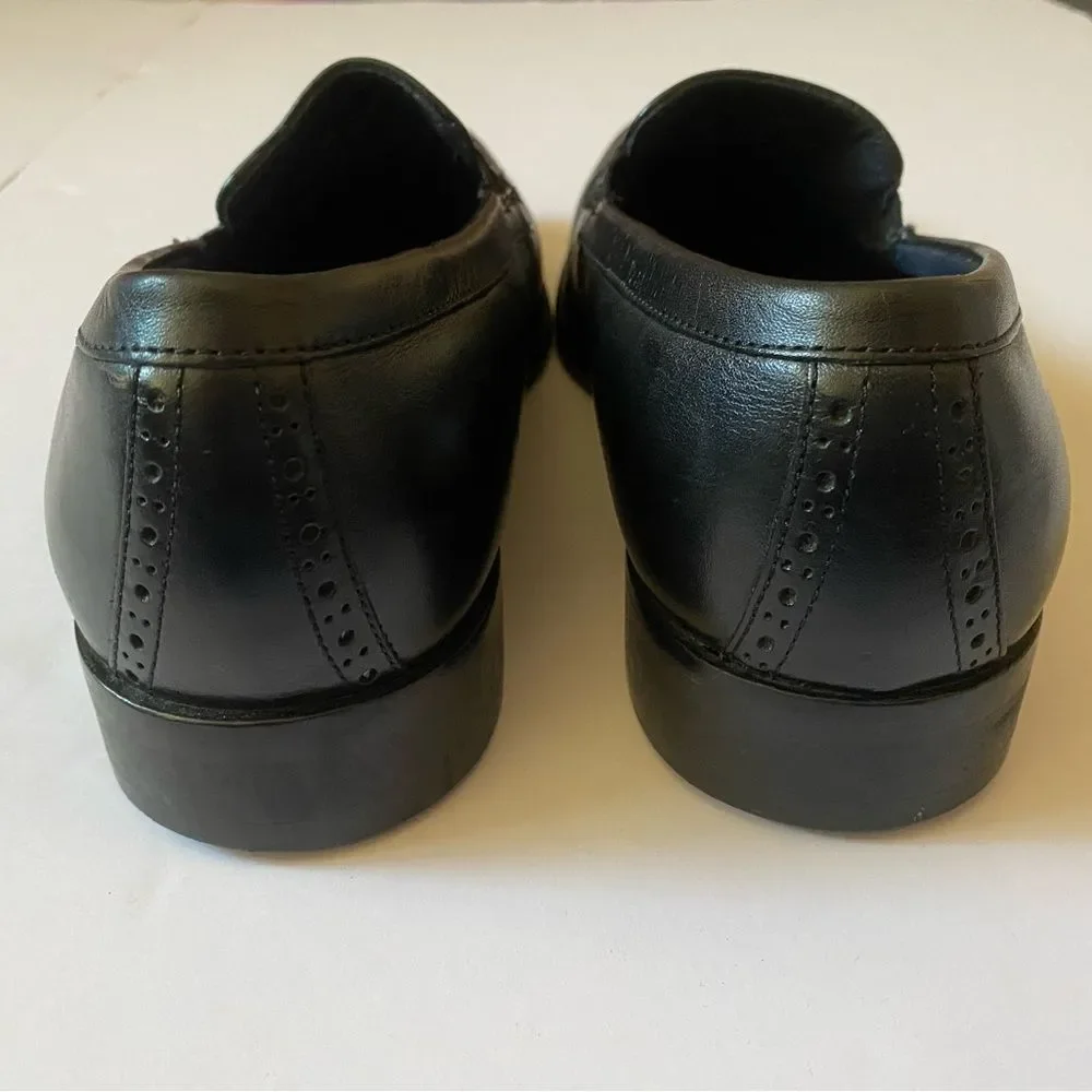 Johnston & Murphy Men’s Black Leather Loafers | Size 9M